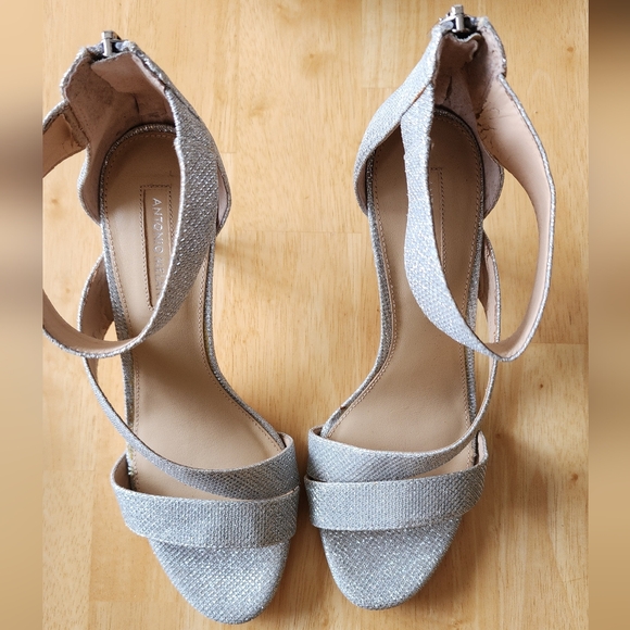 ANTONIO MELANI Shoes - Antonio Melani Glittering Silver Heels